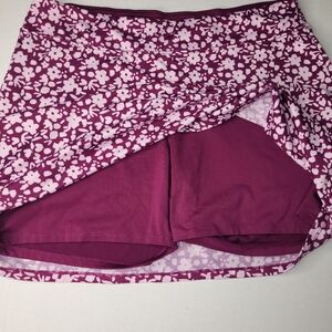 Tranquility by Colorado Clothing Medium Tennis Golf Summer Burgundy/Purple Skort